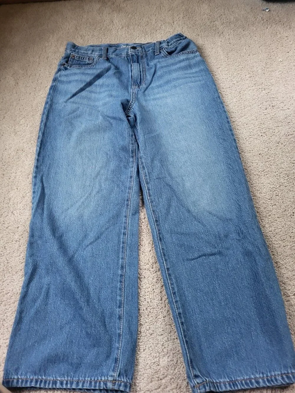 Classic Wide-Leg Kids Jeans - Blue